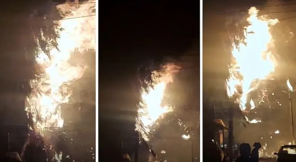 Un impactante fenómeno meteorológico provocó un incendio sorpresivo en una zona urbana&nbsp;mendocina